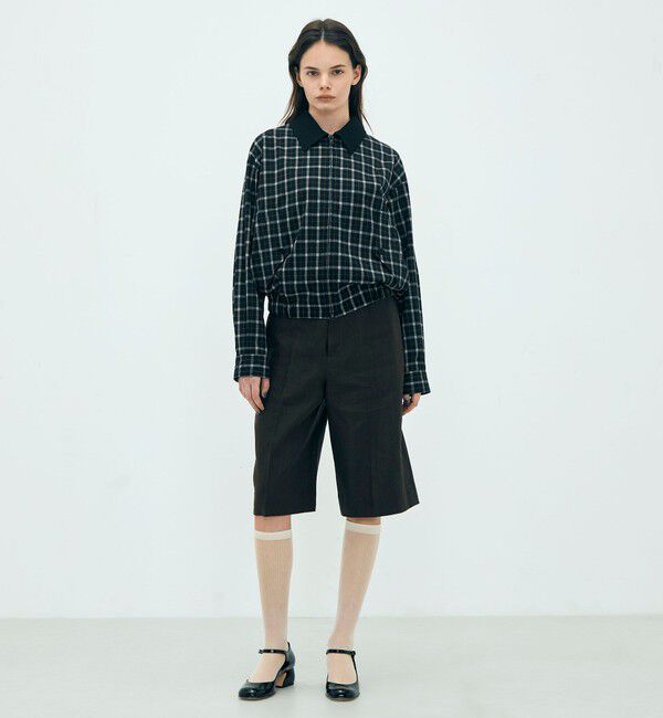 Edition「edition pourell Super 120'sトロチェック コットンカラーブルゾン」|ブルゾン・スタジャン|