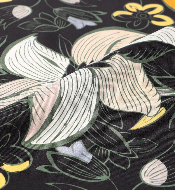 CABaN「Botanical Garden シルクプリントスカーフ」|バンダナ・スカーフ|