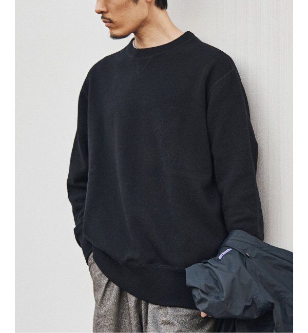 EDIFICE「【LOOPWHEELER for LOWERCASE】別注 ツリアミウール ルーズスウェット」|スウェット・ジャージ|ブラック