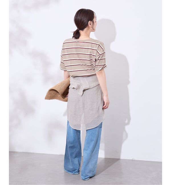 JOURNAL STANDARD「《追加》汗ジミ防止ボーダービッグT」|Tシャツ・カットソー|