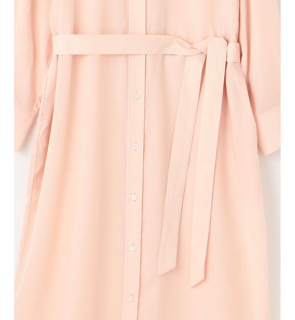 自由区「【洗える】テンセルリネンシャツワンピース」|ワンピース|