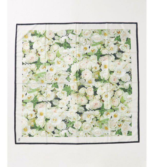 自由区「【カトリエムブーケ】La boroderie de Laurent ブーケモチーフマルチスカーフ」|バンダナ・スカーフ|