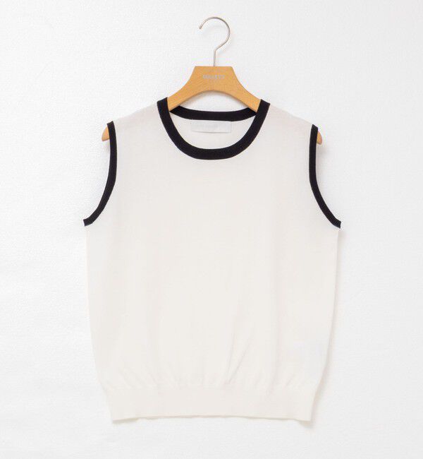 NOLLEY'S sophi「《アンサンブル対応/手洗い可能》綿ポリノースリーブプルオーバーニット」|ニット・セーター|