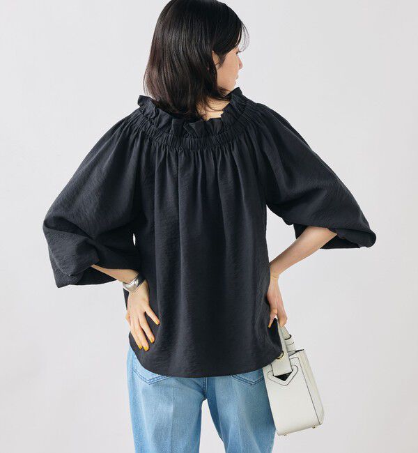 NOLLEY'S sophi「ウォッシャブルシアーシルクワッシャーオフショルブラウス」|シャツ・ブラウス|