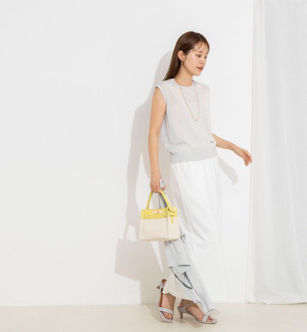 NOLLEY'S「《手洗い可能/アンサンブル対応》ラメノースリーブプルオーバー」|ニット・セーター|