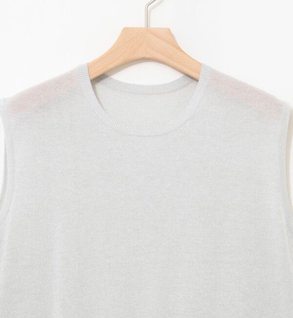 NOLLEY'S「《手洗い可能/アンサンブル対応》ラメノースリーブプルオーバー」|ニット・セーター|