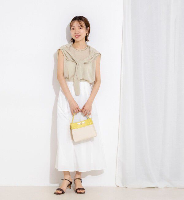 NOLLEY'S「《手洗い可能/アンサンブル対応》ラメノースリーブプルオーバー」|ニット・セーター|