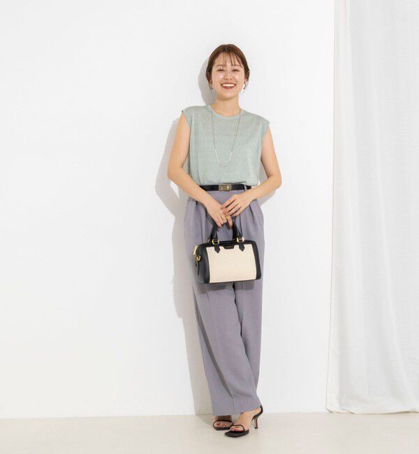 NOLLEY'S「《手洗い可能/アンサンブル対応》ラメノースリーブプルオーバー」|ニット・セーター|