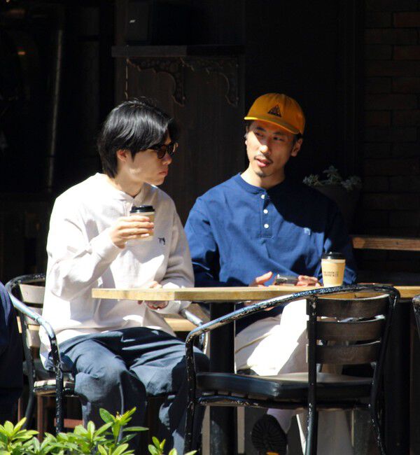 GLOSTER「【BOY刺繍】裏グラデーション ヘンリーネック ロンT」|Tシャツ・カットソー|