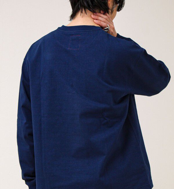 GLOSTER「【BOY刺繍】裏グラデーション ヘンリーネック ロンT」|Tシャツ・カットソー|