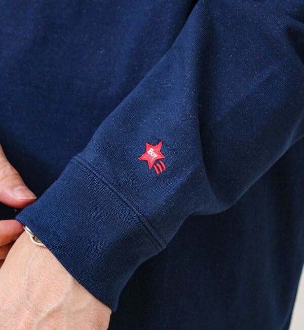 GLOSTER「【BOY刺繍】裏グラデーション ヘンリーネック ロンT」|Tシャツ・カットソー|