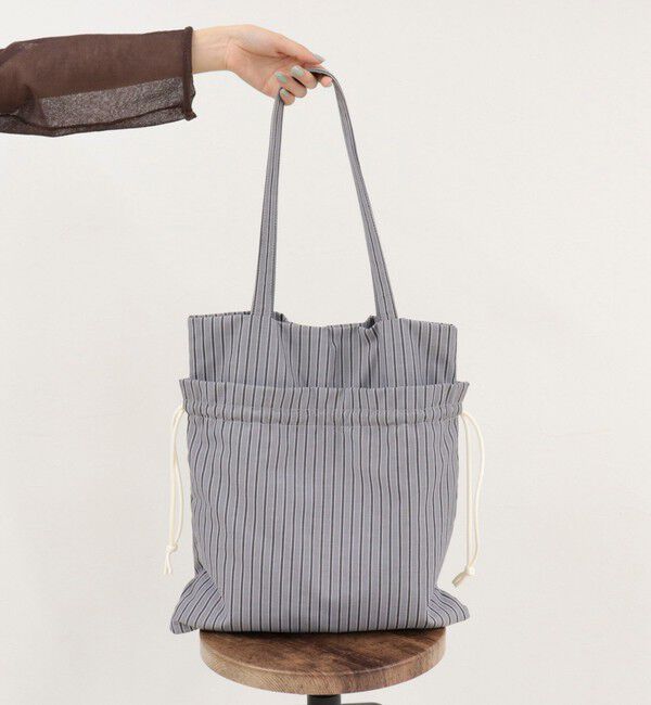 fredy emue「アウトポケットストライプロゴトートバッグ」|トートバッグ|