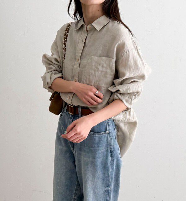 fredy emue「LINEN100 2WAYカシュクールシャツ」|シャツ・ブラウス|