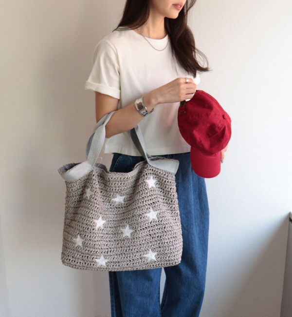 fredy emue「星刺しゅうペーパーバッグ」|トートバッグ|