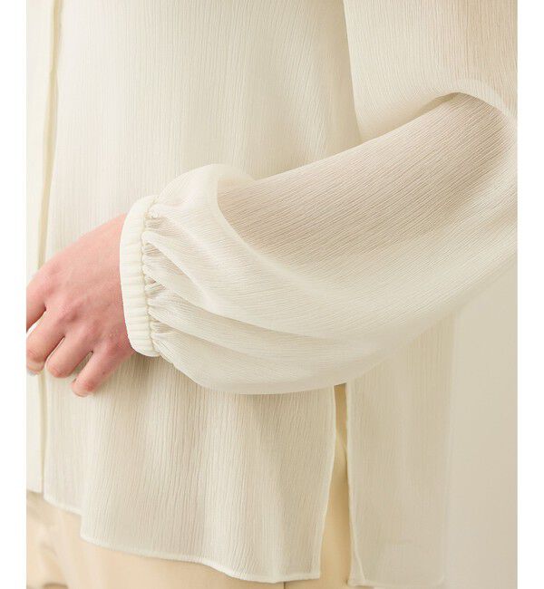 ROPE「楊柳フリルブラウス/イージーケア」|シャツ・ブラウス|