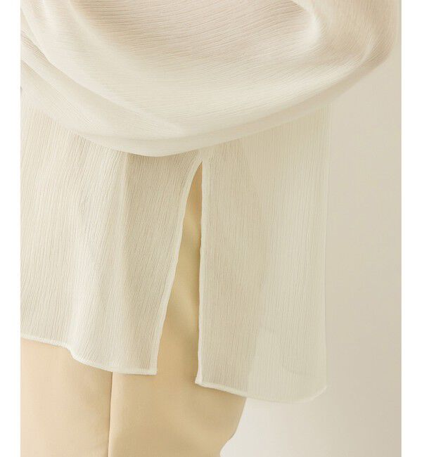 ROPE「楊柳フリルブラウス/イージーケア」|シャツ・ブラウス|