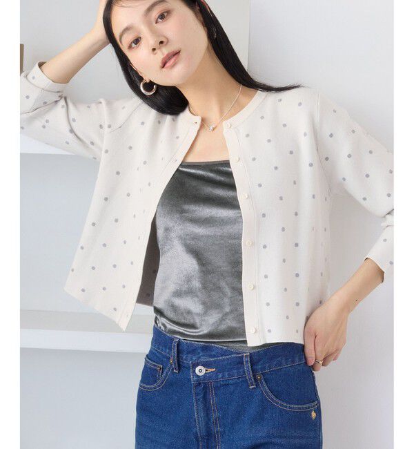 VIS「カップ付きベロアキャミソール」|キャミソール|