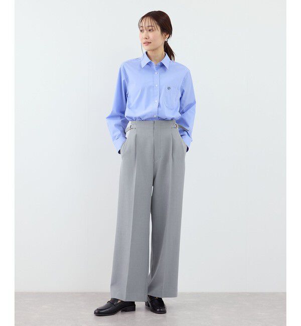 Rope&rsquo;Picnic「クリアツイルワイドパンツ/入卒式・セレモニー・セットアップ対応」|チノ|