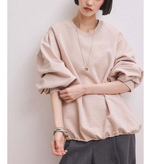 ADAM ET ROPE'「【WEB限定】ボリュームスリーブスウェット」|スウェット・ジャージ|ピンク(63)