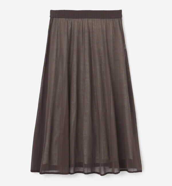 UNFIL「UNFIL | ハイツイストコットン シアー レイヤードスカート WOMEN」|スカート|