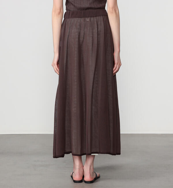 UNFIL「UNFIL | ハイツイストコットン シアー レイヤードスカート WOMEN」|スカート|