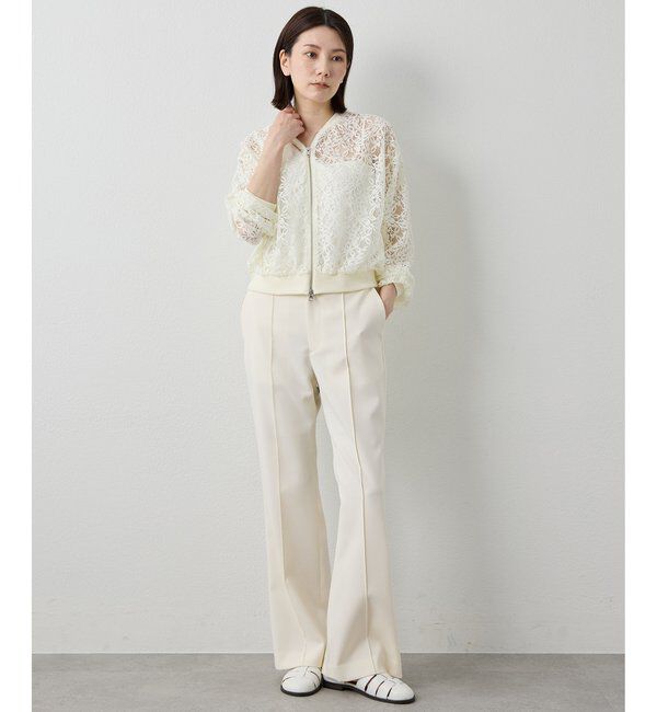  「【Drawing Numbers】レースブルゾン」|シャツ・ブラウス|