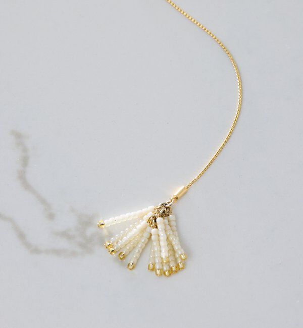  「【PAPILLONNER/パピヨネ】ビーズフリンジYネックレス」|ネックレス|