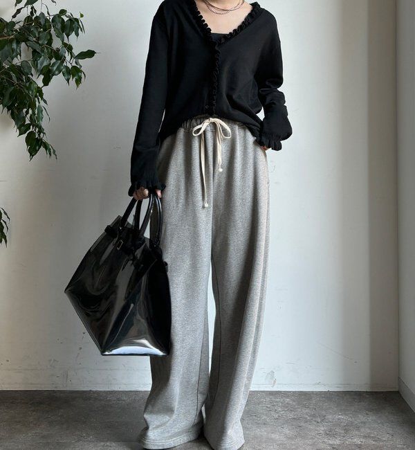  「【WEB限定】ニットフリルカーディガン」|カーディガン|