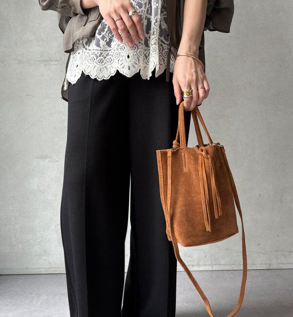  「【WEB限定】スエードミニトートバッグ」|トートバッグ|