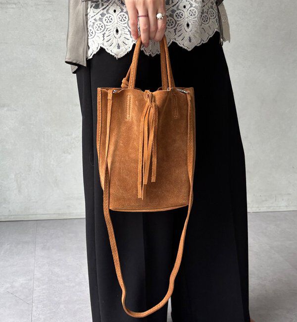  「【WEB限定】スエードミニトートバッグ」|トートバッグ|