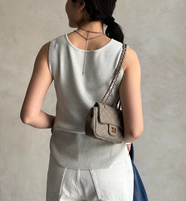  「前後2WAYラメニットタンク」|ニット・セーター|