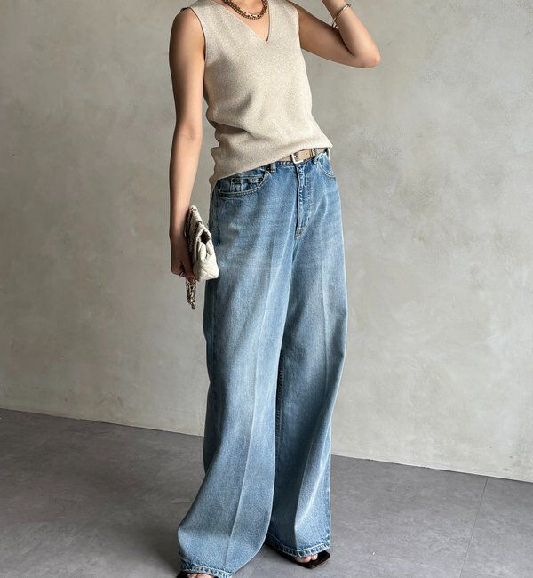  「前後2WAYラメニットタンク」|ニット・セーター|