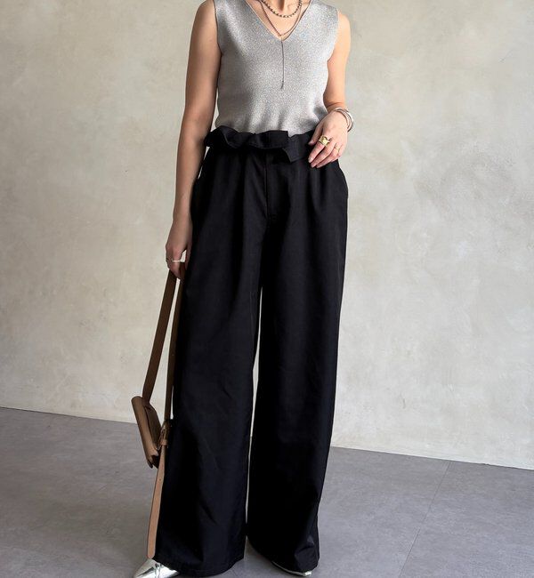  「前後2WAYラメニットタンク」|ニット・セーター|