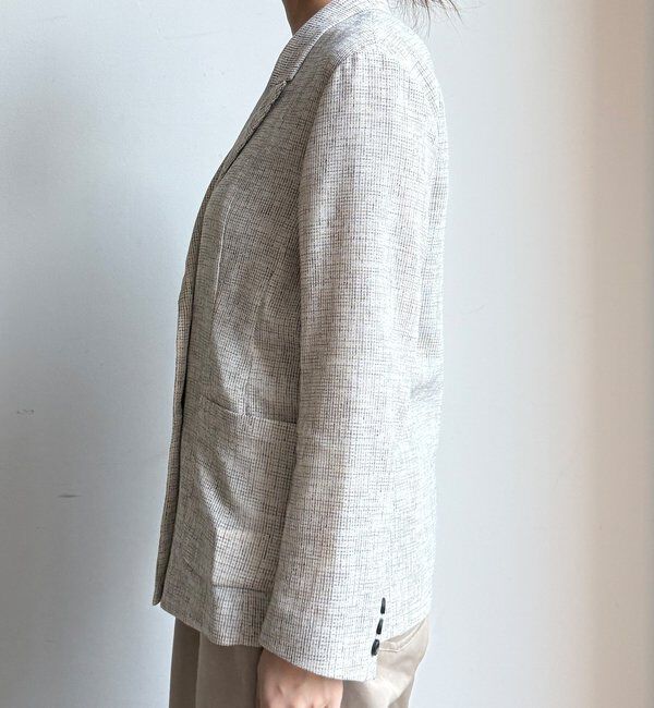  「シアーツイードダブルジャケット」|テーラードジャケット|