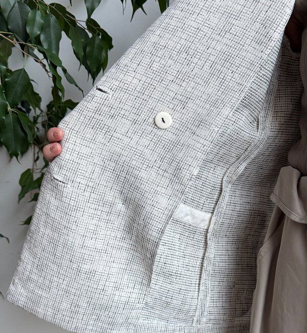  「シアーツイードダブルジャケット」|テーラードジャケット|