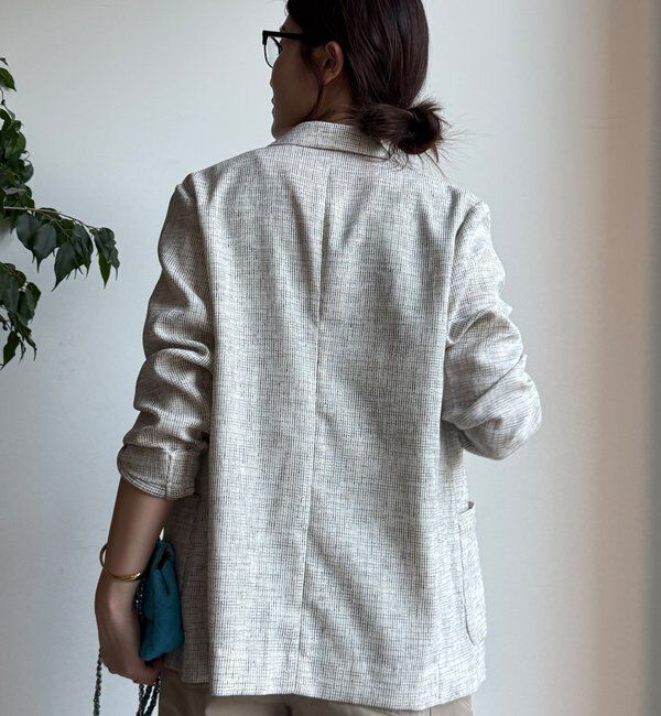  「シアーツイードダブルジャケット」|テーラードジャケット|