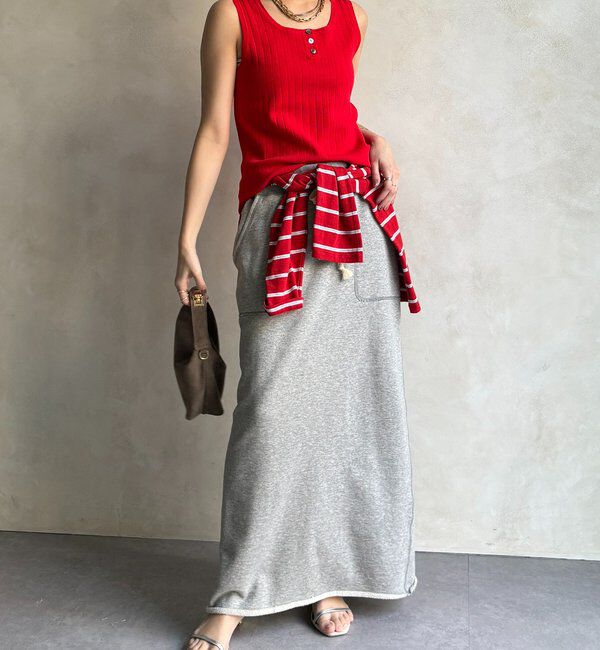  「ヘンリーネック前後2WAYニットタンク」|ニット・セーター|