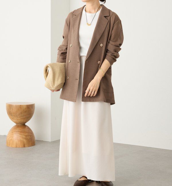  「予約【セットアップ着用可能】メッシュバイアススカート」|スカート|