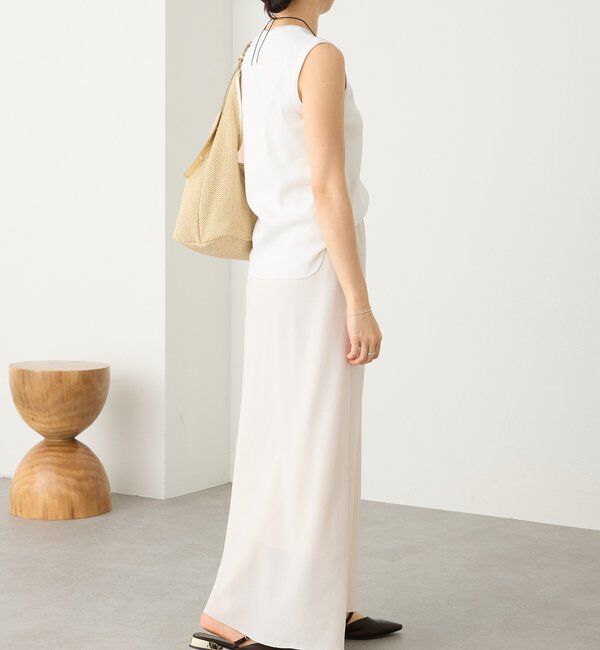  「予約【セットアップ着用可能】メッシュバイアススカート」|スカート|