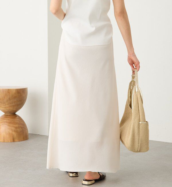 「予約【セットアップ着用可能】メッシュバイアススカート」|スカート|