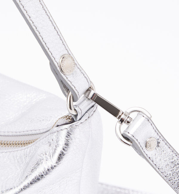  「ソフトレザーシンプルショルダーバッグ［silver］」|ショルダー・メッセンジャー|