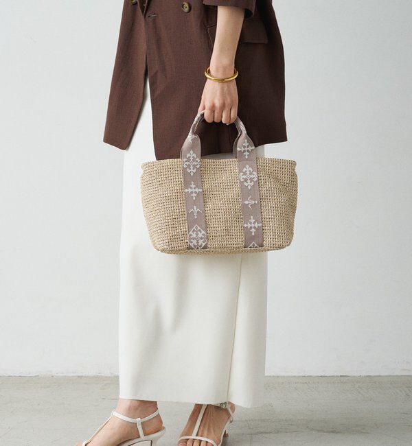  「ナイロンラフィアデイリーミニトートバッグ」|トートバッグ|
