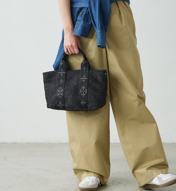  「ナイロンラフィアデイリーミニトートバッグ」|トートバッグ|