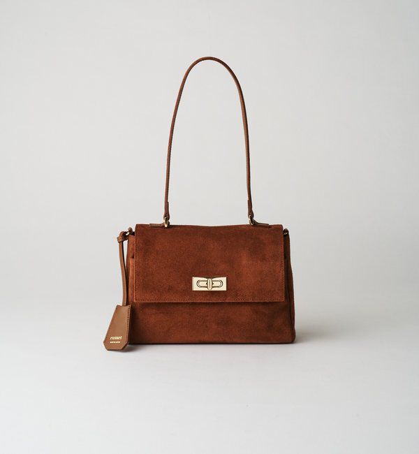  「《WEB限定》スエードフラップミニトートバッグ」|トートバッグ|