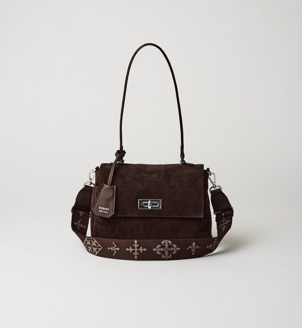  「《WEB限定》スエードフラップミニトートバッグ」|トートバッグ|