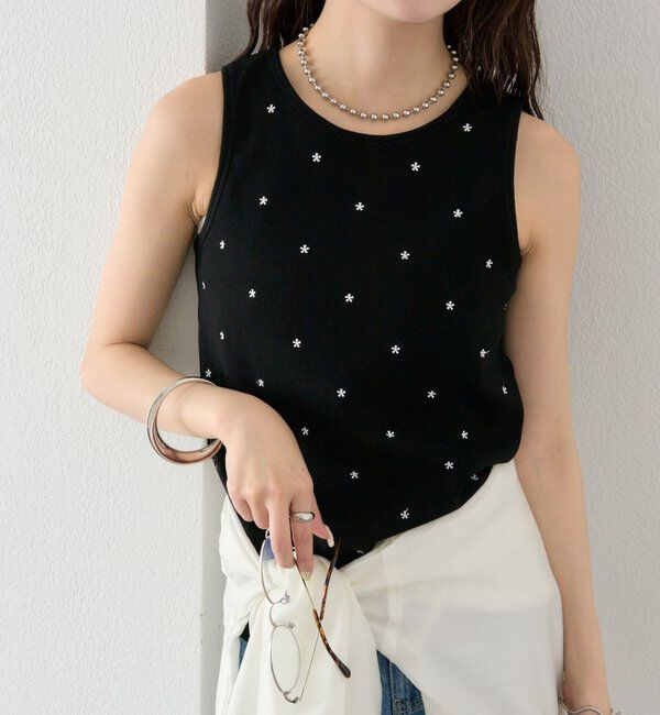  「フラワードットタンクトップ」|キャミソール|