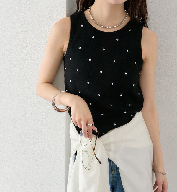  「フラワードットタンクトップ」|キャミソール|