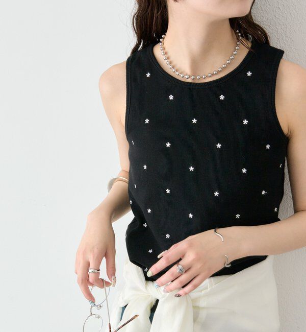  「フラワードットタンクトップ」|キャミソール|