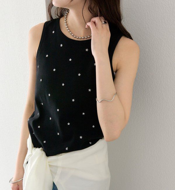  「フラワードットタンクトップ」|キャミソール|