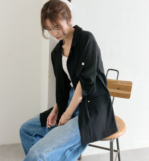  「シアー半袖ジャケット」|その他|